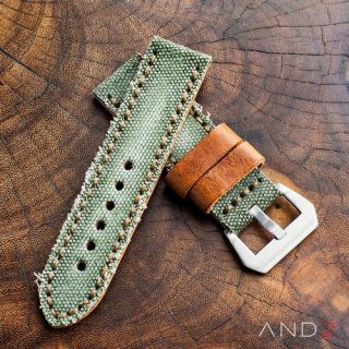 MILI Green Canvas Strap With Steel Buckle