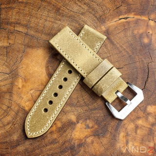 Chamonix Brass Leather strap 24mm